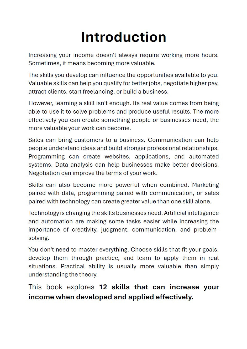 12 Skills That Can Increase Your Income